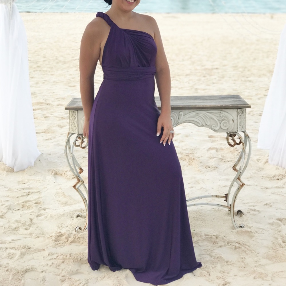 Purple convertible dress